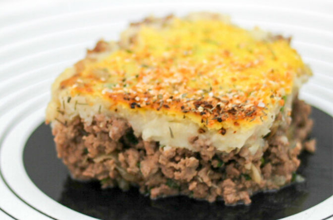 Hachis parmentier de canard / salade